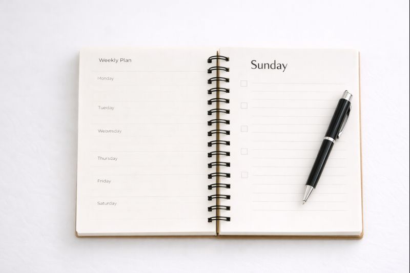 haftalik-planlayici-defter Karar Minimalizmi: Karar Yorgunluğunu Azaltıp Gününü Hafifleten 9 Sistem