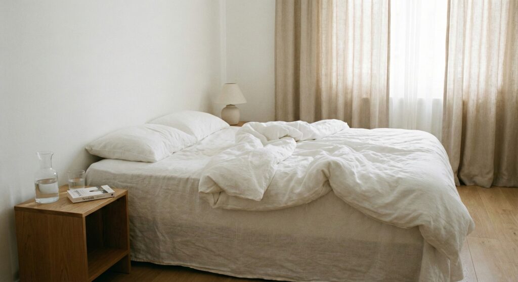 minimal-yatak-odasi-gorseli-1024x559 Minimalist Ev Düzeni: Az Eşya ile Daha Ferah ve Fonksiyonel Yaşam Alanları Yaratmak