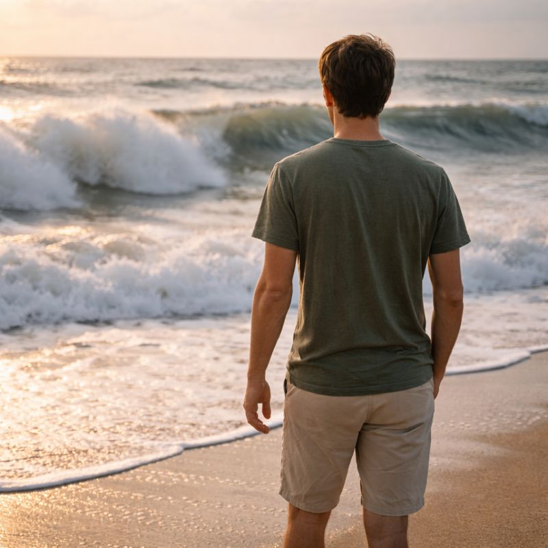 sahilde-dalgalara-karsi-duran-adam-gorseli Zihinsel Dayanıklılığı Artırmak: Hayatın Belirsizlikleri Karşısında Psikolojik Esneklik Geliştirmek