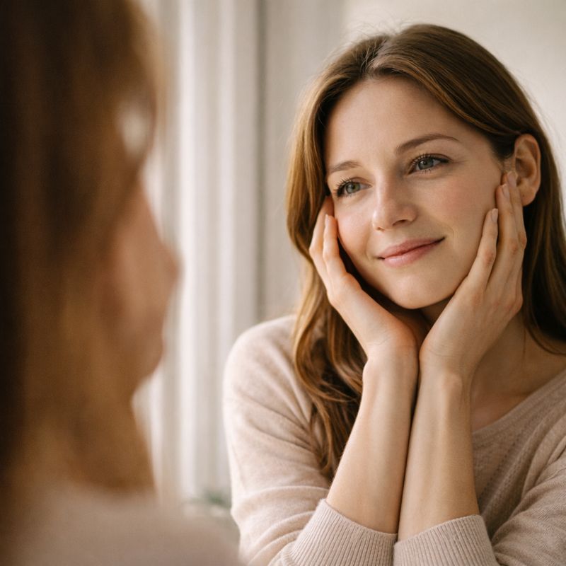 yansimanin-huzuru-kadin-gorseli Zihinsel Dayanıklılığı Artırmak: Hayatın Belirsizlikleri Karşısında Psikolojik Esneklik Geliştirmek